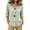 Green Womens Tops, variant on Womens Plus Size Tops Cotton Linen 3/4 Sleeve Shirts for Women Button Down Plaid Printed Lapel Loose Summer Fall Top S-4XL