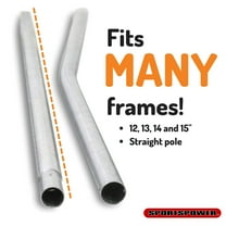 Straight Lower Frame Pole for 12, 13, 14, and 15’ - Trampoline Replacement Part
