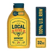 Local Hive, Raw & Unfiltered, 100% U.S. Midwest Honey Blend, 32oz
