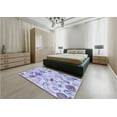 thumbnail image 5 of Ahgly Company Machine Washable Indoor Rectangle Transitional Heavenly Blue Area Rugs, 7' x 9', 5 of 7