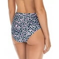 thumbnail image 2 of Raisins LEOPARD MULTI Juniors' Darwin High-Waist Bikini Swim Bottom, US Medium, 2 of 2