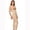 Beige, variant on BS07 Body Suit w/ Suspenders - Zipper on Both Sides - Medium - BLK