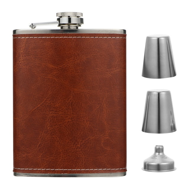 1 Ensemble Flasque à Alcool de Poche Style Vintage Flasque à Alcool Portable Cadeau