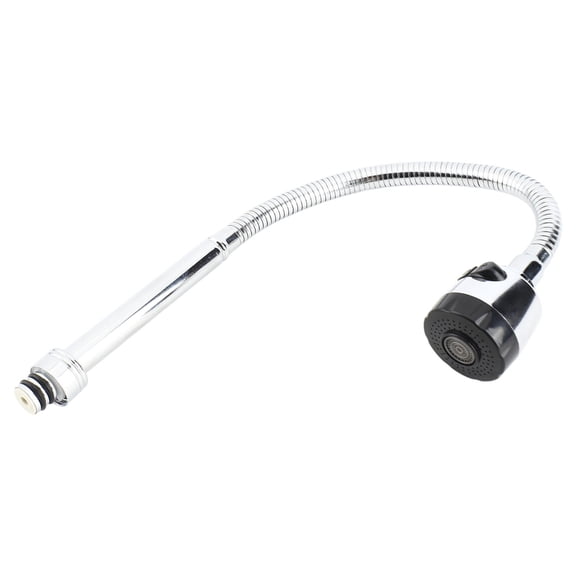 LAZIOEGR 304 Stainless Steel Swivel Spout Kitchen Faucet Pipe – 1‑Piece Flexible 360° Spray Head, Dual‑Function Aerated/Powerful Stream, Leak‑Proof Ceramic Cartridge
