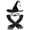 Black, variant on Breezora Halloween Witch Hat Set with Ruched Long Gloves for Women Costume Accessory Black Pointed Cap Dress Up Prop for Party Club Cosplay