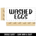 thumbnail image 2 of Washed Eggs Farm Chicken Duck Goose Quail Label Carton Self-Inking Rubber Stamp Ink Stamper for Business Office - Blue Ink - Small 1-1/2 Inch, 2 of 7