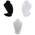 thumbnail image 1 of 3 Piezas Maniquí Joyería Busto Colres Soporte de Joyería Soporte de Exhibición Decoración Busto Cadena Busto Sunnimix estante de exhibición de la joyería, 1 of 8