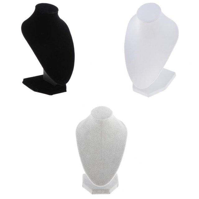 3 Piezas Maniquí Joyería Busto Colres Soporte de Joyería Soporte de Exhibición Decoración Busto Cadena Busto Sunnimix estante de exhibición de la joyería