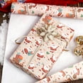 thumbnail image 5 of Large Christmas Wrapping Paper Santa Bells Snowman Gingerbread Man Patterns Gift Wrap Paper Birthday Christmas Gift Decorative Packing Paper, 5 of 9