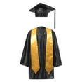 thumbnail image 1 of YONGHS Girls Graduation Gown Cap Set Kindergarten Preschool Church Robe Kids Children Uniform Outfit Black 24, 1 of 5