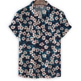 thumbnail image 2 of Nuevas camisetas de moda con estampado 3D de flores para mujer, camisetas casuales de verano de manga corta para hombre, ropa para hombre, camisetas de gran tamaño con solapa, 2 of 5