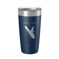 thumbnail image 1 of Burke Lake Map Tumbler Travel Mug Insulated Laser Engraved Coffee Cup Virginia 20 oz Navy Blue, 1 of 1