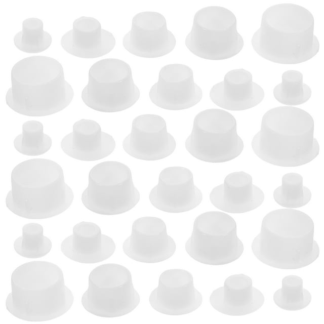 Ensemble de 150 Bouchons Ronds en Plastique pour Trous de Vis pour Meubles et Armoires