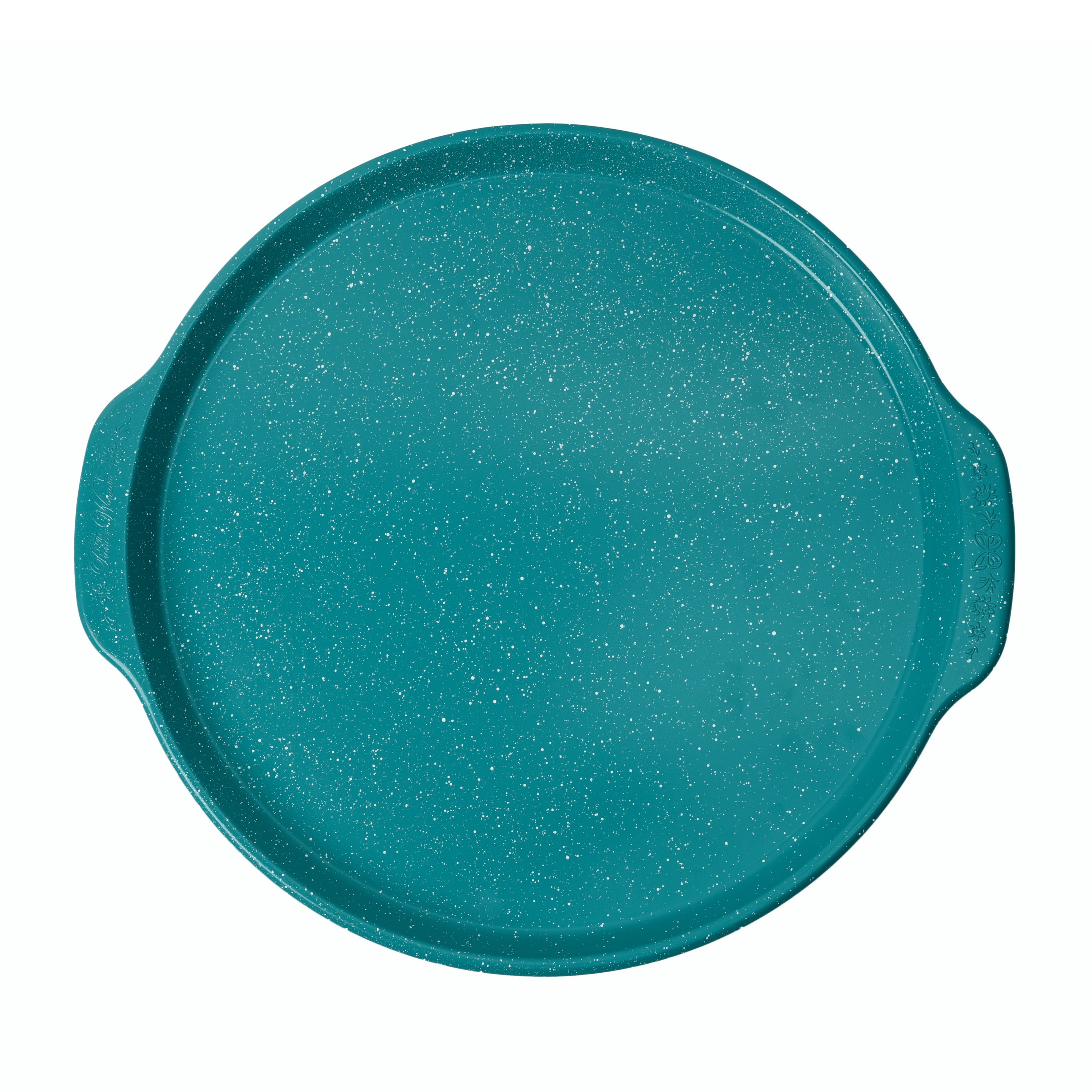 (4 pack) The Pioneer Woman Teal Speckle 16" Nonstick Aluminum Pizza Pan