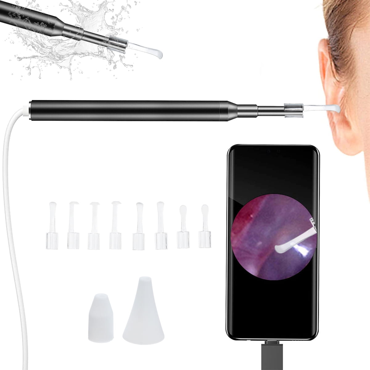 Ear Wax Remover 3.9mm USB Otoscope for PC & Android Device, Ultra View