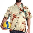 thumbnail image 4 of Tree Men's Short Sleeve Poplin Shirt, Button Down Casual Summer Beach Printed Unisex Shirt, 4 of 6