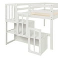 thumbnail image 4 of Bed Frame Loft bed with staircase , White, 4 of 5