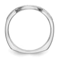 thumbnail image 2 of 14K White Gold Ring Band Wedding Diamond Round , Size 6, 2 of 7