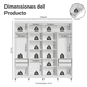 thumbnail image 3 of Ropero Closet Madesa Venus 8 Puertas Con Pies Blanco, 3 of 10