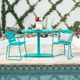 thumbnail image 3 of Elegant Iron Bistro - Teal Matte For Garden Bright, 3 of 7