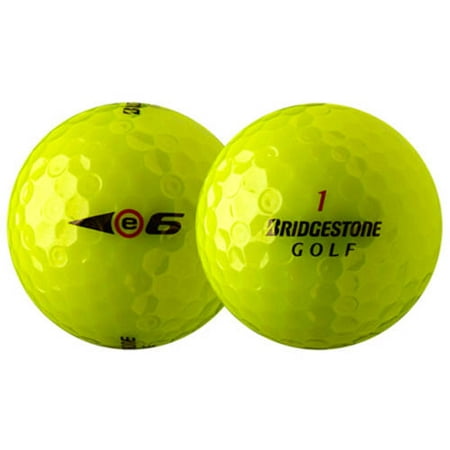 Bridgestone Golf e6 Golf Balls, Yellow, Used, Mint Quality, 12