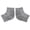 Gray, variant on BOKYAN 1 Pair Heel Socks Moisturizing Humectant Natural Hypo Allergenic Vitamin E Mineral Oil Gel Socks For Dry Cracked Heels Foot Care Spa Gray 10 inches / 25.4 cm