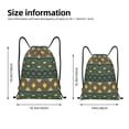 thumbnail image 3 of Drawstring Backpack, Men Ladies Waterproof Sports Backpack Gym Bag-Ethnic Textile Decoration Pattern-Small Size, 3 of 8