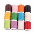 thumbnail image 1 of CHUANK 12 Pcs Drawstrings Waxed Thread Waxed Cotton Cord Colorful Braided Rope 12pcs, 1 of 8