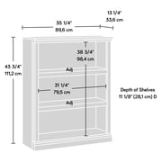 Sauder Select 3 Shelf Bookcase, Select Cherry Finish