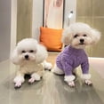 thumbnail image 3 of Solid Color Pet Sweater - Dress-Up Breathable Knitted Outfit - Warm Winter Wear - Dog Clothes, 3 of 8