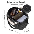 thumbnail image 3 of Bolsa Bagelite de lona grande para mujer, 22 pulgadas, 50 l, color gris, 3 of 5