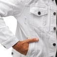 thumbnail image 6 of X RAY Jeans Mens Denim Jacket, White, L, 6 of 7