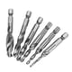 thumbnail image 1 of Juego de 6 brocas espirales para taladro, brocas para taladro de 1/4 pulg., elegantes y modernas, 1 of 8