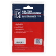 PGA TOUR High Performance Golf Tees - 3 1/8 Inch, Black, Oversized Head for Driver Distance