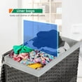 thumbnail image 3 of YRLLENSDAN Handwoven Laundry Hamper, Laundry Basket 90L/110L Foldable Rattan Laundry Hamper with Lid, Handles, 2 Removable Liner Bags & 6 Laundry Bags, 3 of 7
