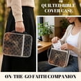thumbnail image 4 of Xoenoiee Deer Cross Print Bible Cover Case for Women Men Quilted Cotton Bible Carrying Cases Protective Bag with Handle and Zippered Pocket for Christian Study Supplies Church Gifts, 4 of 7