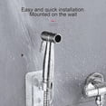 thumbnail image 4 of Handheld Bidet Sprayer Head Stainless Steel Bidet Tap Spray Faucet Toilet Sprayer For Bathroom Cloth Diaper Washer And Personal Hygiene, 4 of 5