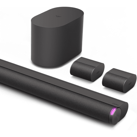 Open Box VIZIO SL512X-0806 Elevate SE 5.1.2 Soundbar, Wireless Subwoofer, Surround Sound w/ Dolby Atmos and DTS:X - Black