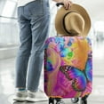 thumbnail image 3 of Travel Luggage Cover Suitcase Protector Fits 18-32 Inch Luggage Wheel Covers Patterned Travel Related Items Flower Luggage Protector Elastic Luggage Anti-scratch Suitcase Cover S, 3 of 6