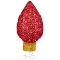 thumbnail image 3 of Northlight LED Lighted Retro Light Bulb Outdoor Christmas Decoration - 32" - Red - Warm White, 3 of 9