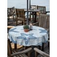 thumbnail image 2 of Outdoor Tablecloth with Umbrella Hole for Patio/Picnic/Party/Camping, Blue Starfish Coastal Waterproof Table Cloth Round Cover Washable, Vintage Seaside Tropical (Dia 60"), 2 of 9