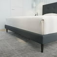 thumbnail image 4 of Velets Nora King Platform Bed Frame, Upholstered Fabric Tufted Low Profile Bed with Adjustable Headboard, Solid Wood Frame, Wood Slats, No Box Spring Needed, Beige, 4 of 5