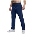 thumbnail image 3 of kamemir Chinos Pants Men Pants Mens Men's Stretch Taper Leg Regular Fit Cargo Pant(Navy,S), 3 of 6