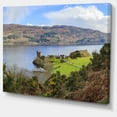 thumbnail image 2 of Lago Ness and Urquhart Castle - Landscape Canvas Art Print, 2 of 4