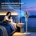 thumbnail image 3 of 2026 NEW Pedestal Fan For Bedroom, 5-Speed USB Whole Room Air Circulator With 90° Oscillation & Adjustable Height, Quiet Pedestal Fan For Home Office Dormitory Living Room Study 29", 3 of 14