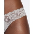 thumbnail image 6 of Joyspun Women's Microfiber and Lace Thong Panties, 3-Pack, Sizes XS-3XL, 6 of 7