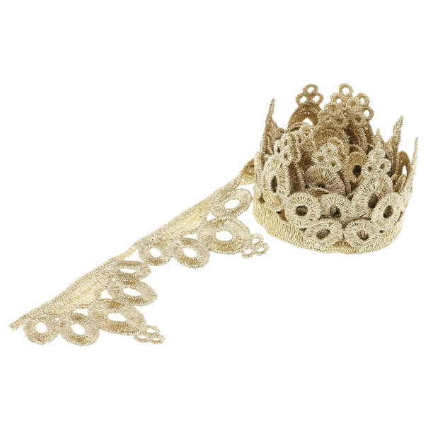 1,57 pulgadas de ancho corona patrón encaje ajuste, cortina mantel nupcial DIY Zulema Ajuste de la cinta de encaje