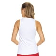 thumbnail image 3 of Expert Brand USA-Made Women's MoCA Cotton Blend Lattice Tank Top, White, 2XL, 3 of 5