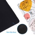 thumbnail image 4 of Desk Mat,Gming Mouse pad, Large Non-Slip Rubber Base Mousepad with Stitched Edges, Waterproof Keyboard Mouse Mat Desk Pad for Work, Game, Office, Home Decor - Colorful Face, 4 of 6