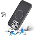 thumbnail image 3 of For iPhone 16 Pro Max 6.9 inch Fearless Tough HQ Metallic Hybrid with Camera Ring Stand [Magnetic Circle] Case - Gray, 3 of 3